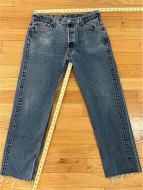 Levi's Vintage 501 Blue Jeans with Raw Hem
